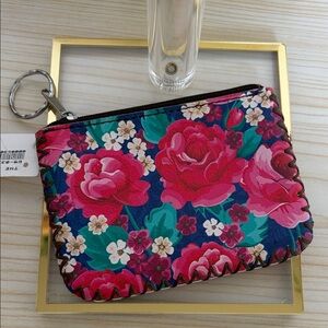 Floral Zip Key Pouch